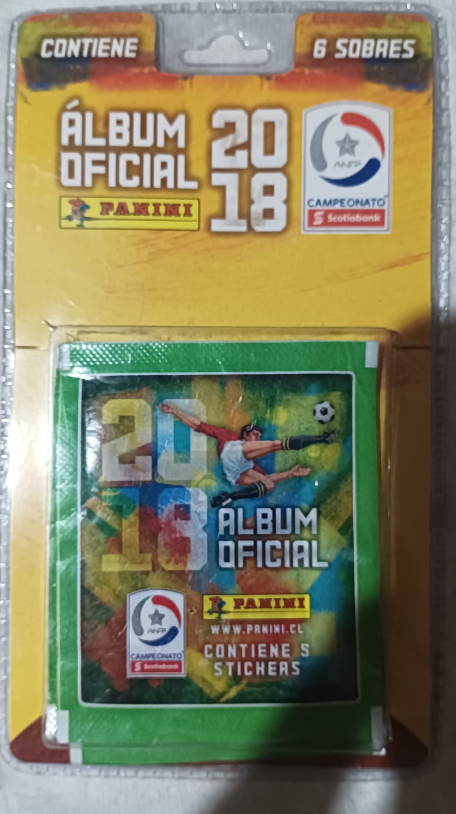 Pack de 6 Sobres Album Campeonato Nacional 2018
