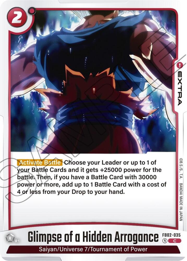 Glimpse of a Hidden Arrogance FB02-035