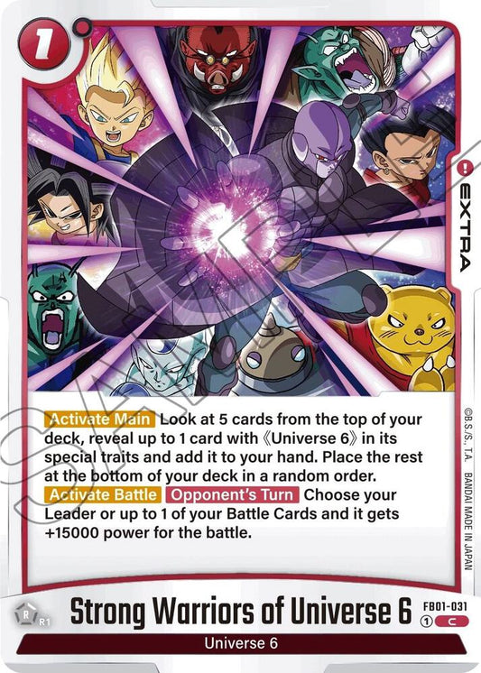 Strong Warriors of Universe 6 FB01-031